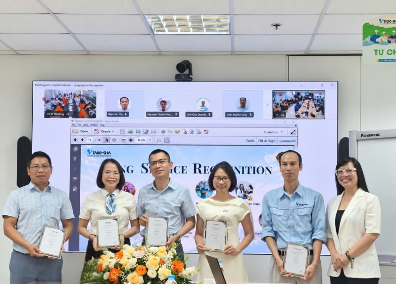 Taikisha Việt Nam tri ân nhân viên trong chương trình Long Service Recognition 2026