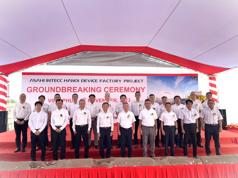 Lễ khởi công dự án nhà máy thiết bị Asahi Intecc Hà Nội