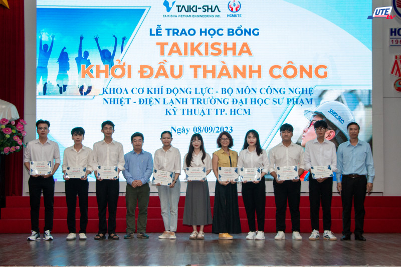 Lễ trao học bổng Taikisha tại Trường Đại học Sư phạm Kỹ thuật Tp. Hồ Chí Minh và Trường Đại học Bách khoa Đà Nẵng